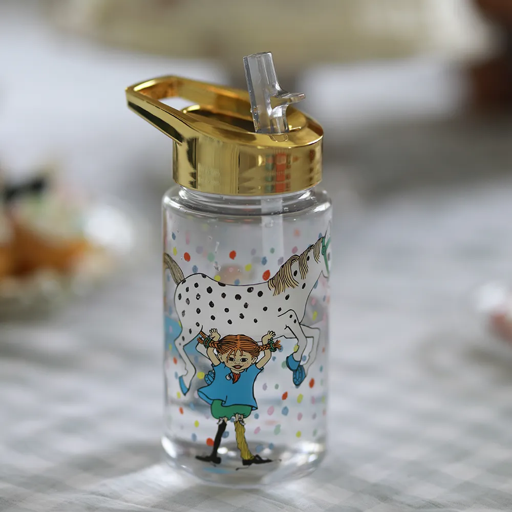 Rätt Start Pippi Födelsedag Vattenflaska i plast guld