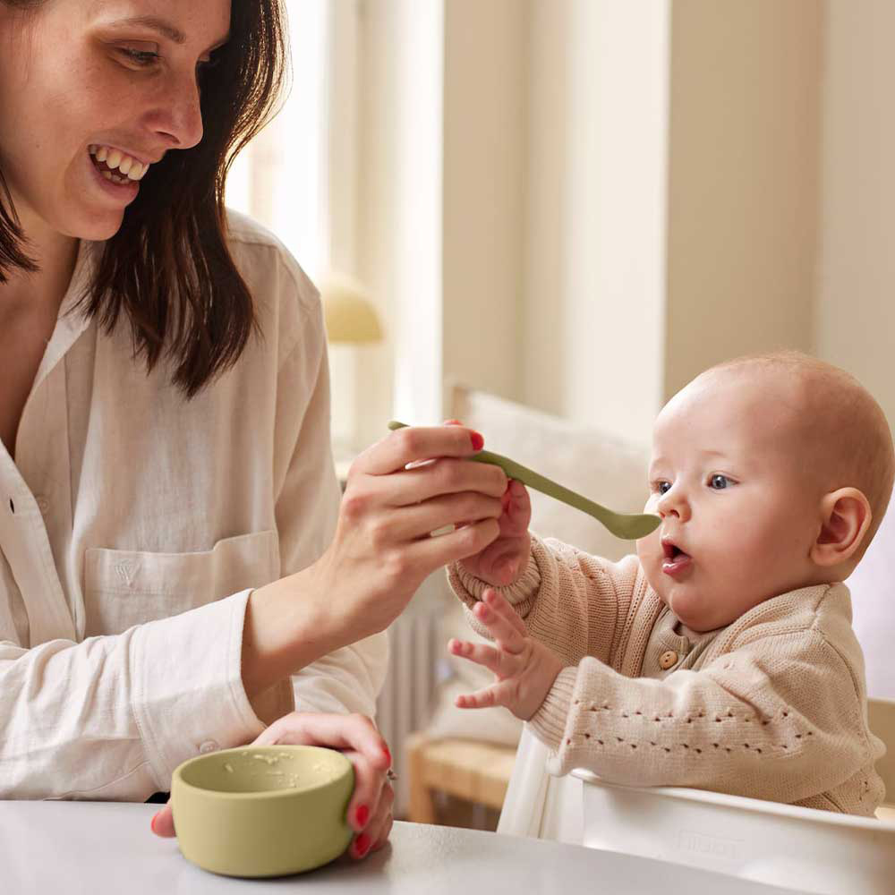 Everyday Baby silikonskål 2-pack Soft Yellow