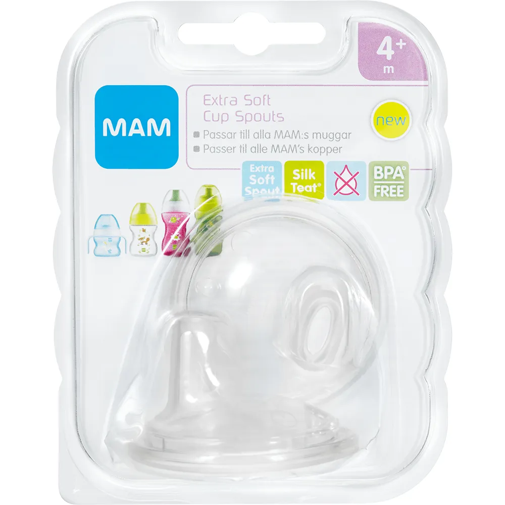 MAM Extra Soft Cup Spouts 4m+ 2p