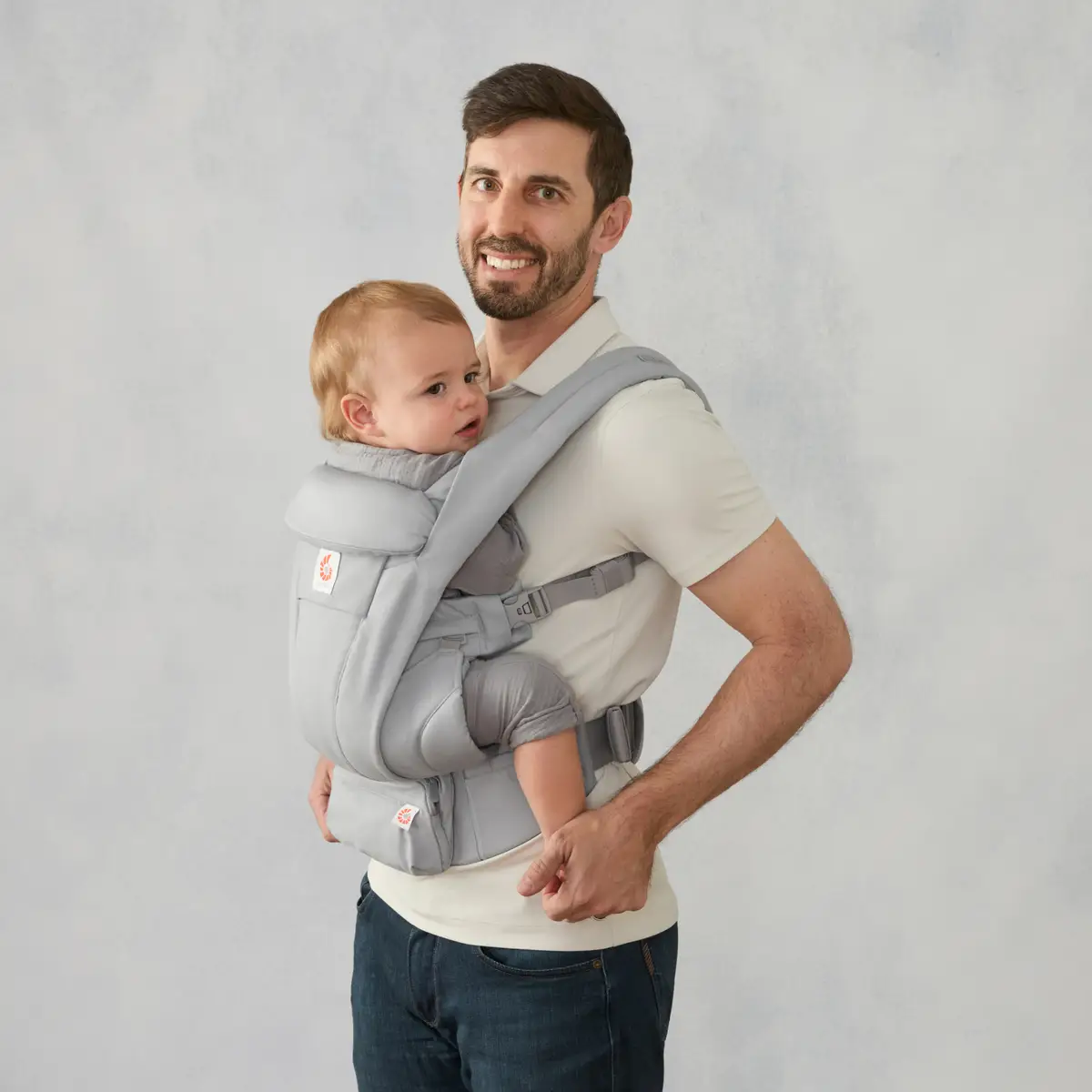 Ergobaby Omni Deluxe Cotton bärsele- Pearl Grey