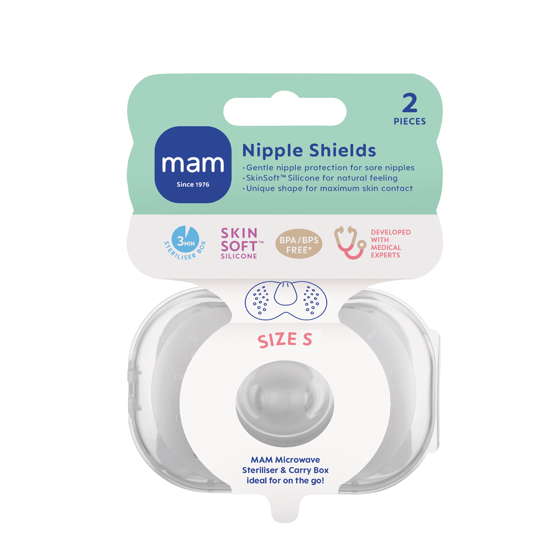 MAM Nipple Shields Size S 2p