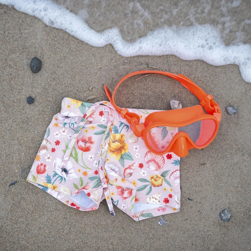 Filibabba Orla Badshorts 3-4 år - Ocean Blossom