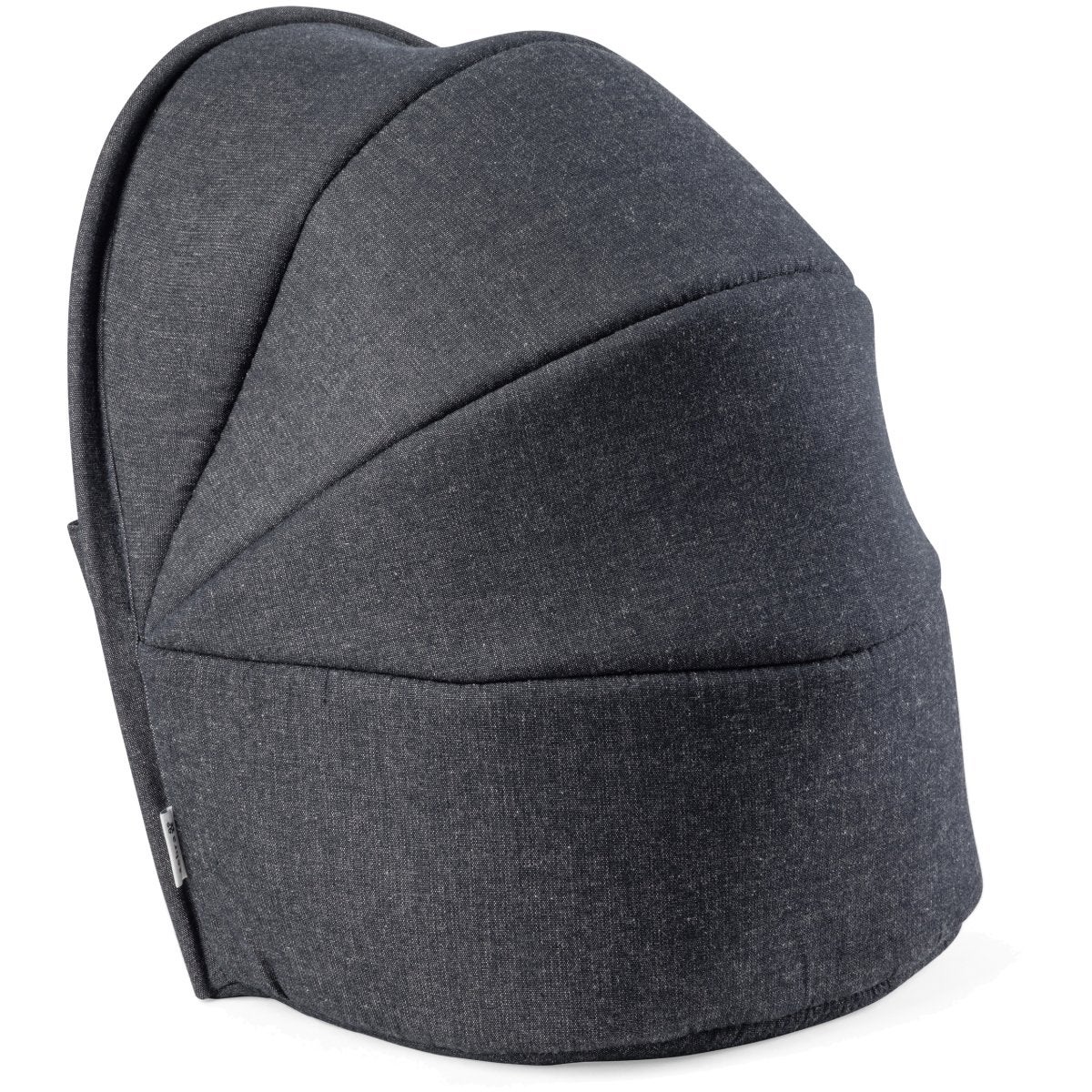 Sebra Babynest 3-i-1 med huv dark grey melange