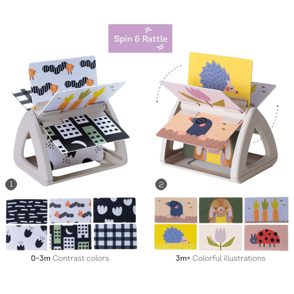 Taf Toys Tummy Time Spinning Book leksak