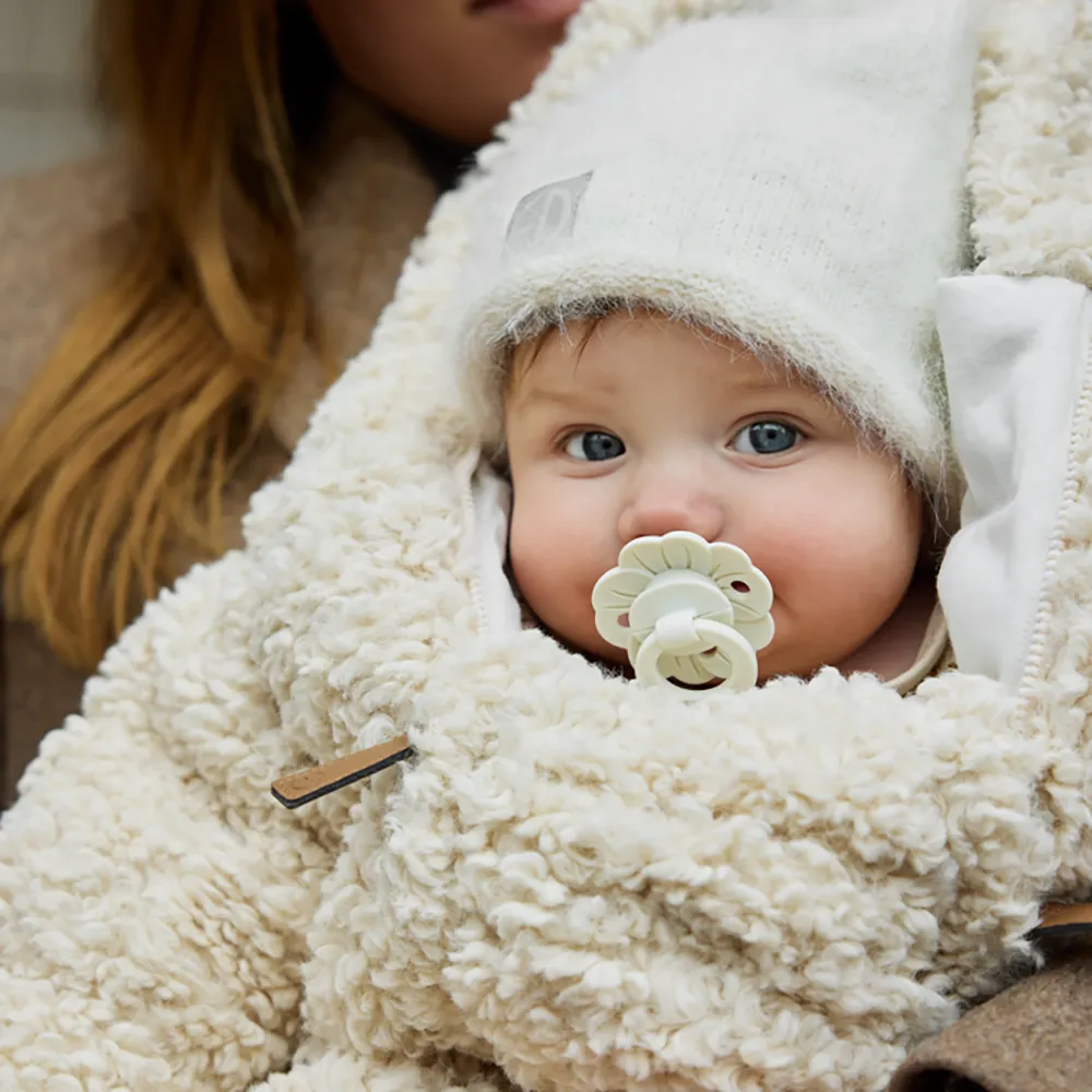 Elodie Details Furry Knit Mössa Vanilla White 3–100 år