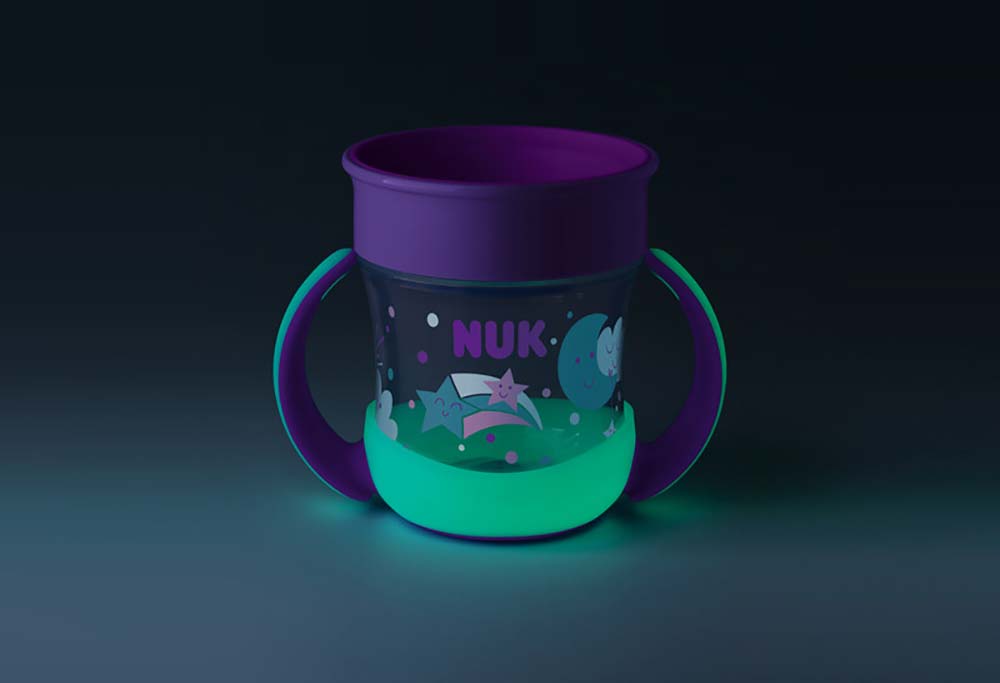 NUK Evolution Magic Mini mugg 160ml Glow in the dark Girl 