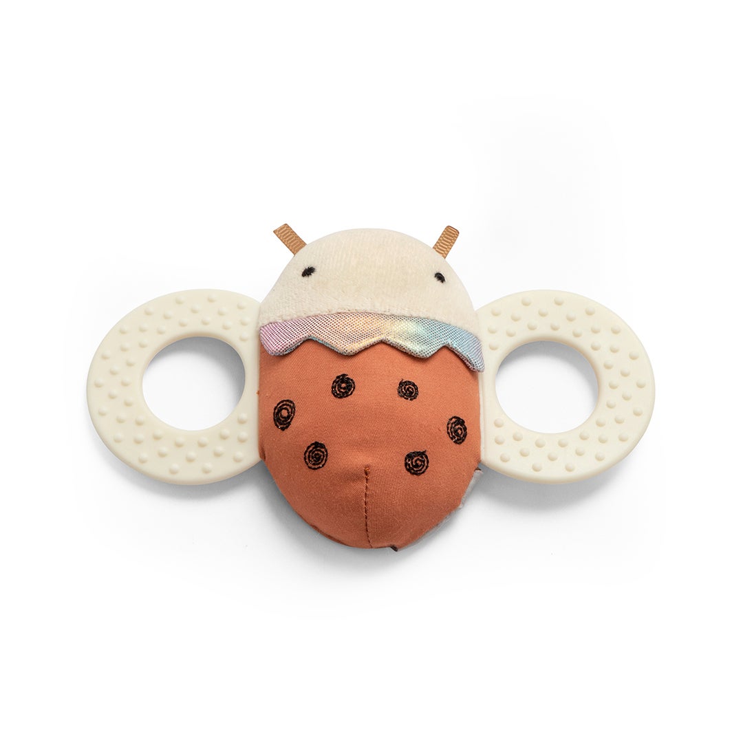 Sebra aktivitetsleksak skallra med spegel Luca the ladybird