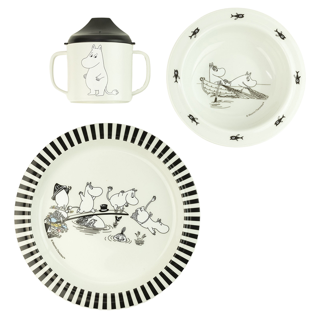 Rätt Start Mumin Vatten & Bad Barnservis 3-del