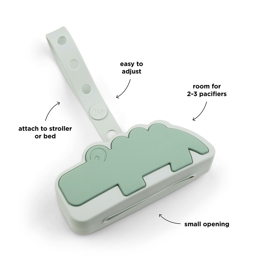 Done by Deer nappväska silikon Croco Green