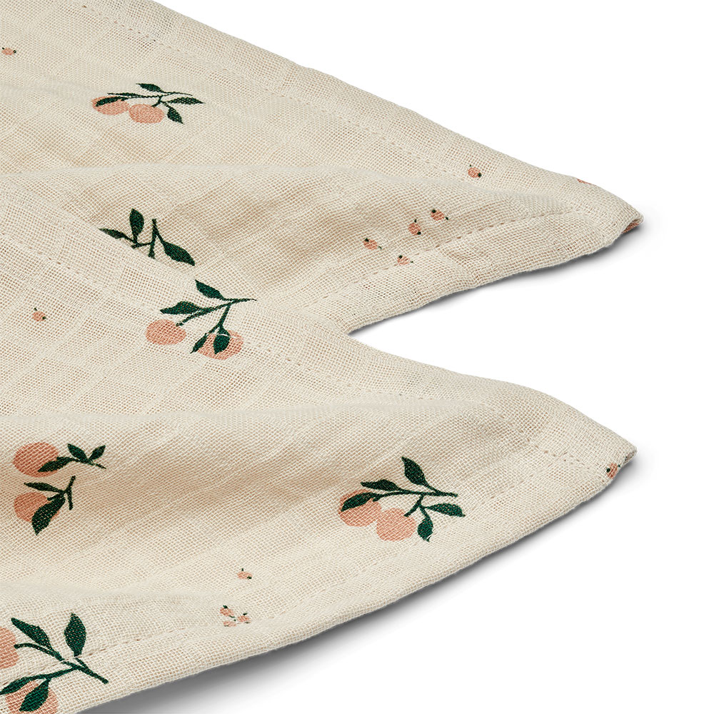 Liewood Lewis muslinfiltar 2-p Peach / Sea shell mix