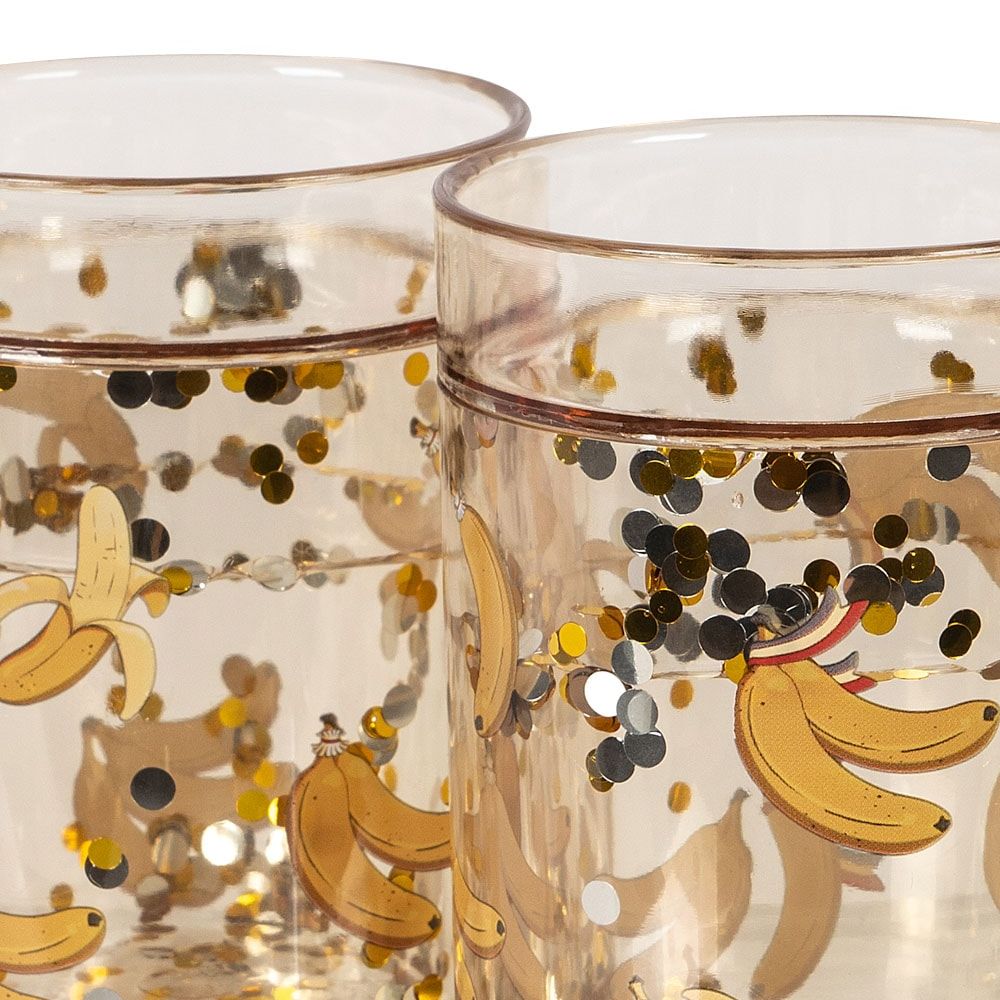 Konges Slöjd 2 Pack Glitter Cups Let'S Go Bananas-One Size
