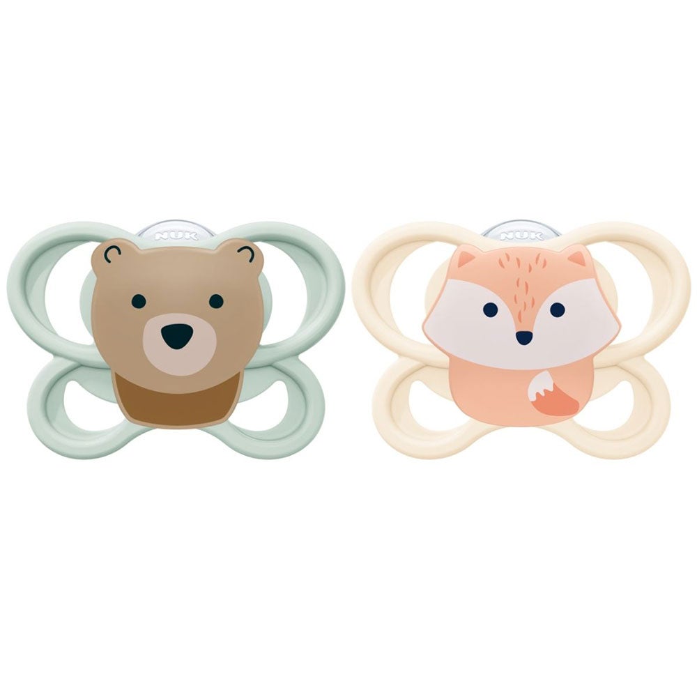 NUK napp Perfect Match Air fox/bear 0-2 mån