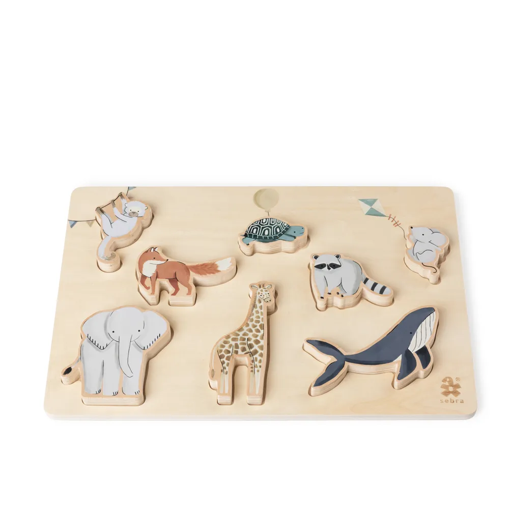 Sebra Barnpussel i trä, World of Sebra
