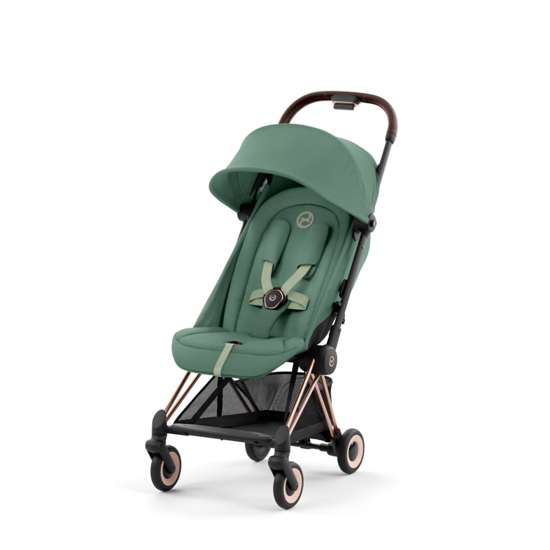 Cybex COYA resevagn Rosegold Leaf Green 