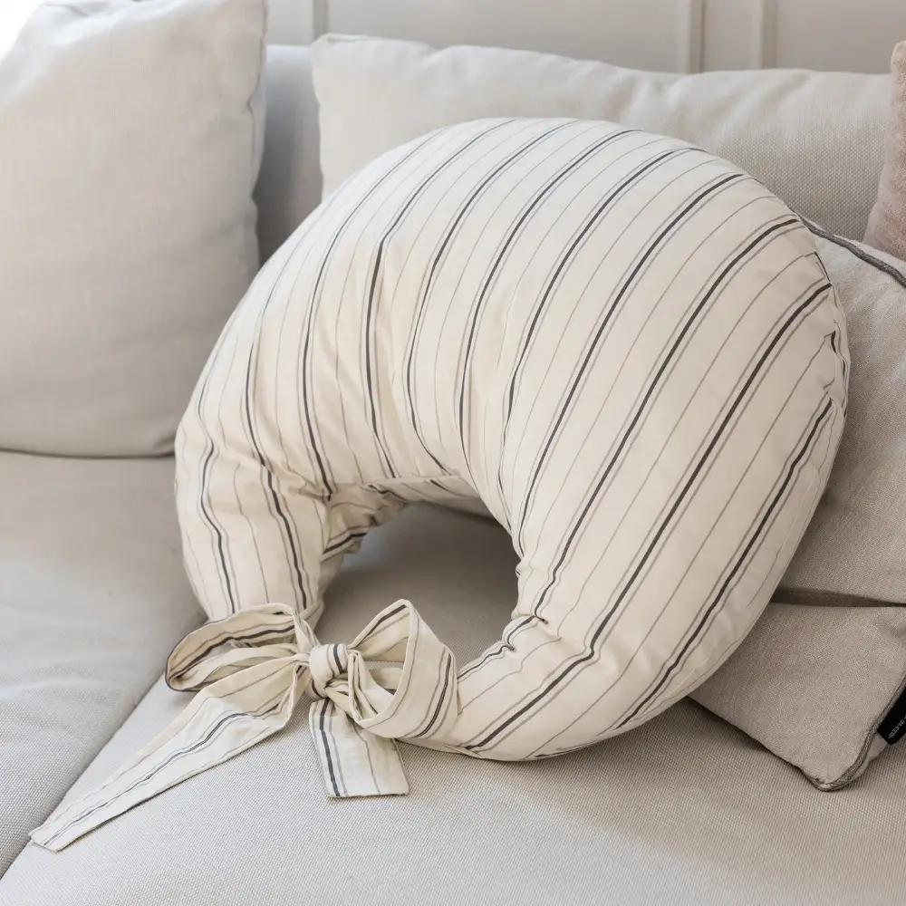 Sebra Amningskudde organic cotton cream stripe