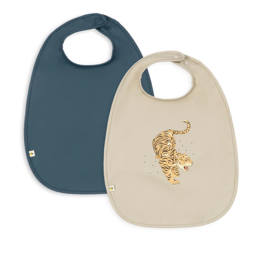Konges slöjd 2 pack Haklapp tiger ruggito