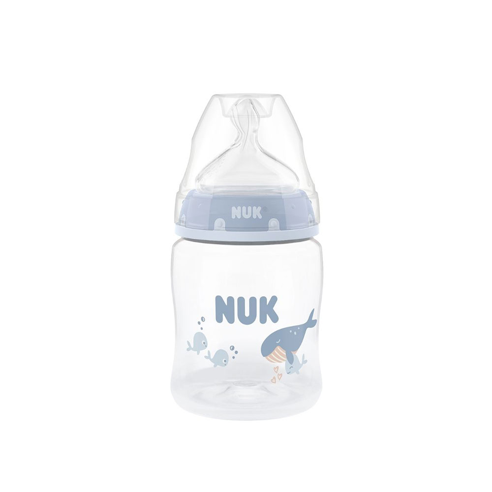 NUK first choice bottle 150 ml, whale 0 mån+