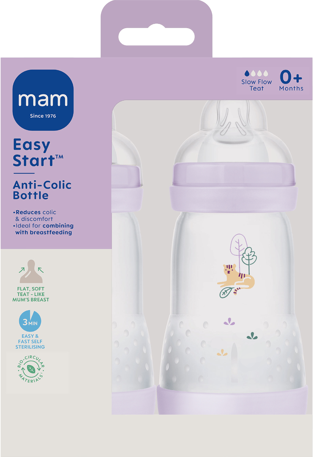 MAM Easy Start Anti-Colic 260ml Pink 2p