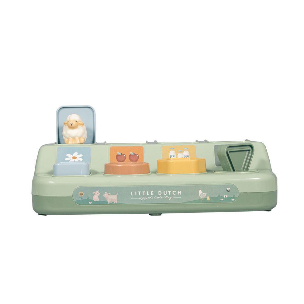 Little Dutch Pop-up leksak – Little Farm Grön