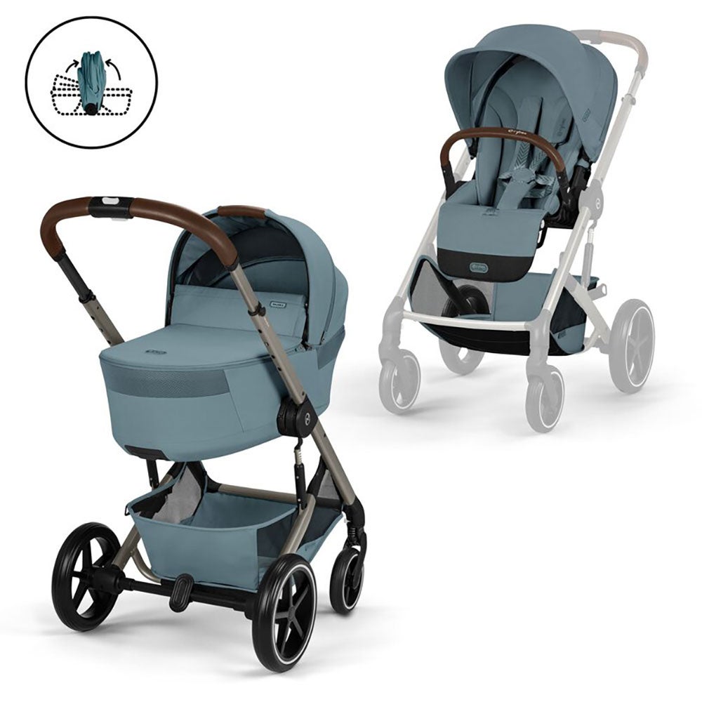 Cybex Balios s lux tpe incl. hopfällbar liggdel stormy blue