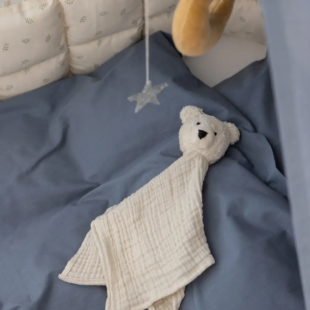 Sebra Påslakanset baby forest lake blue