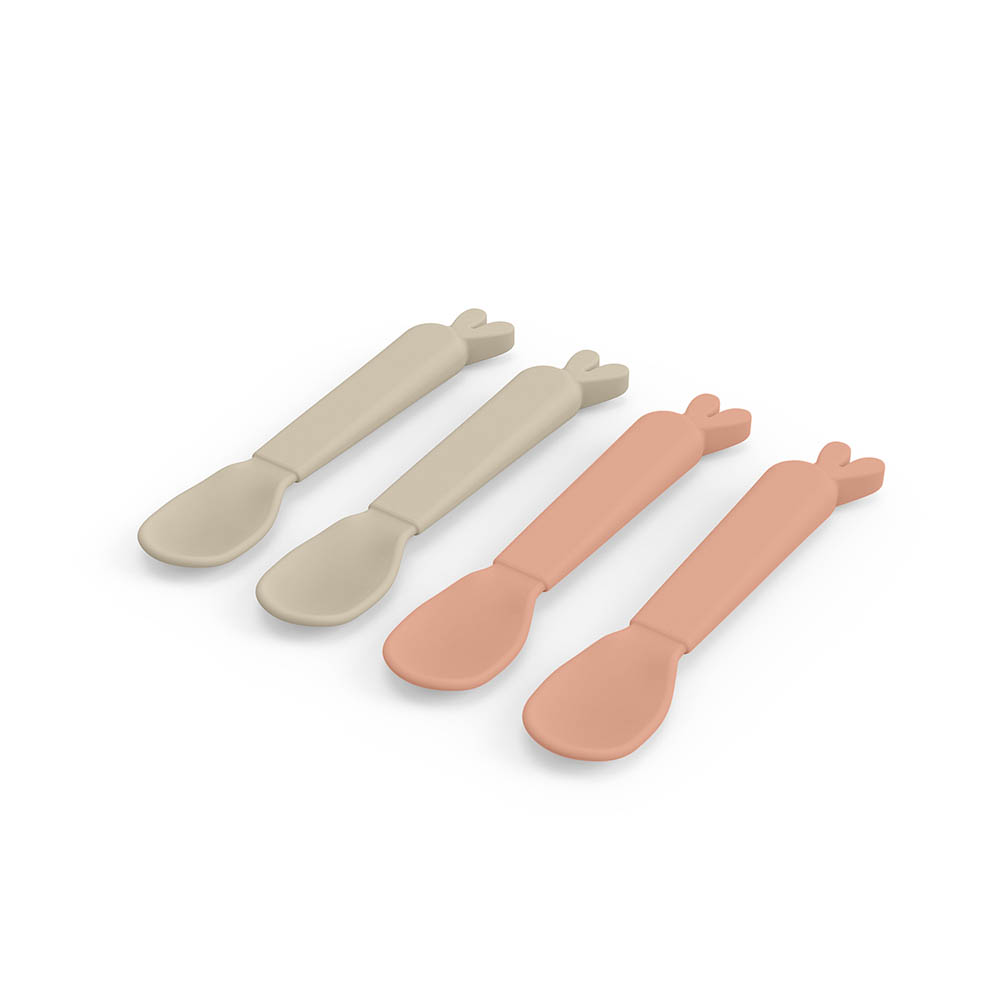 Done by Deer Kiddish spoon 4-pack Lalee Sand/Coral