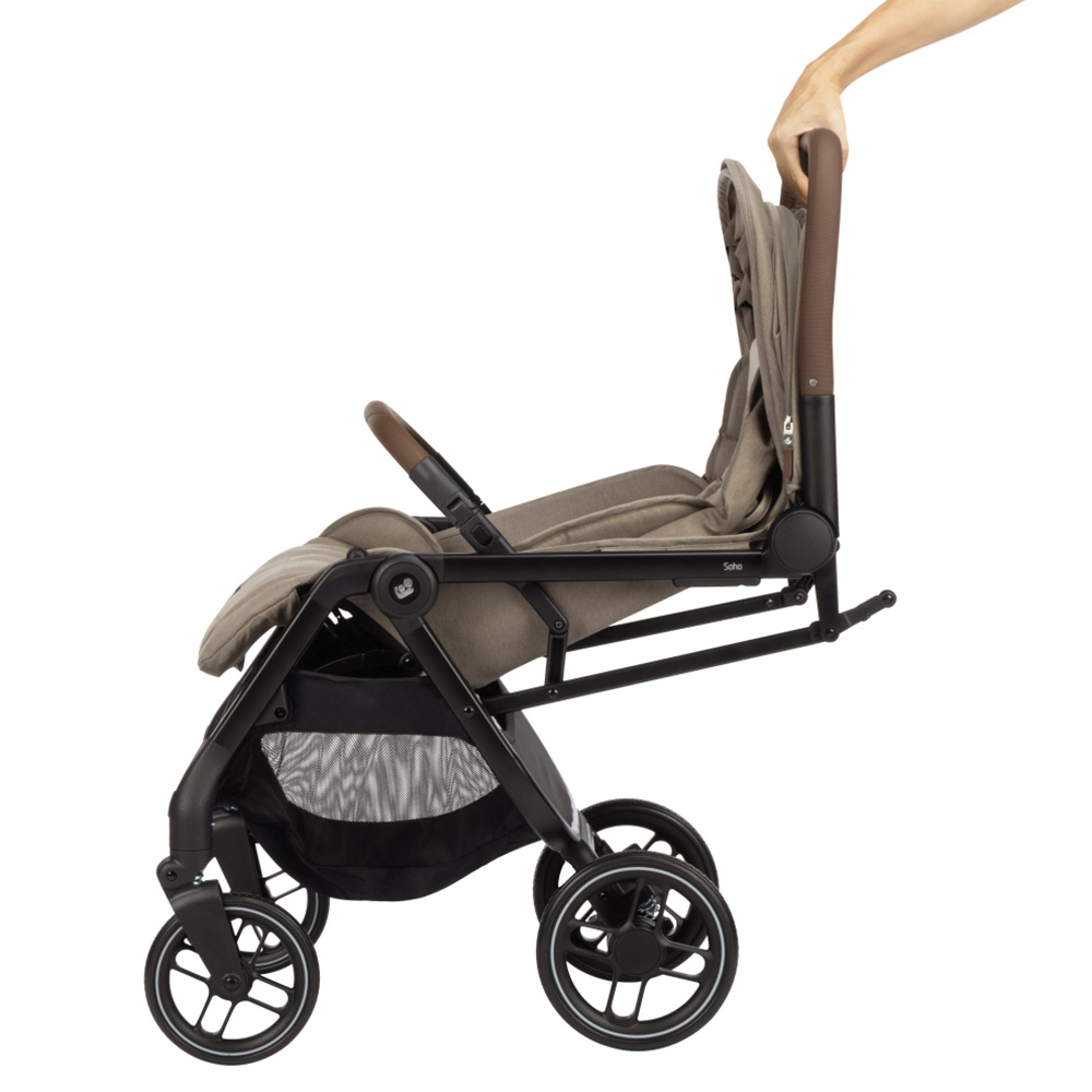 Maxi-Cosi soho sulky TWILLIC TRUFFLE (BLACK FRAME & BROWN LEATHER)