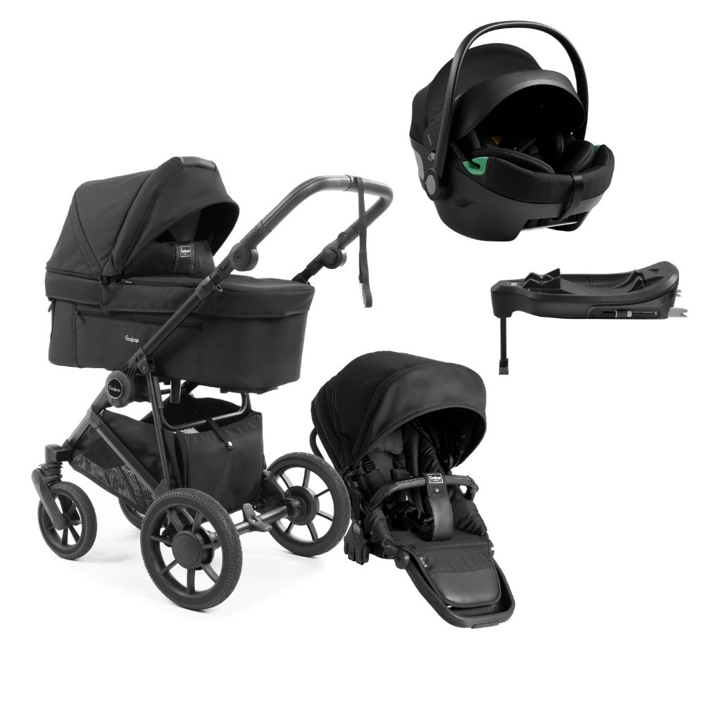 Emmaljunga Super Sonic + Axkid Gokid + Isofixbas