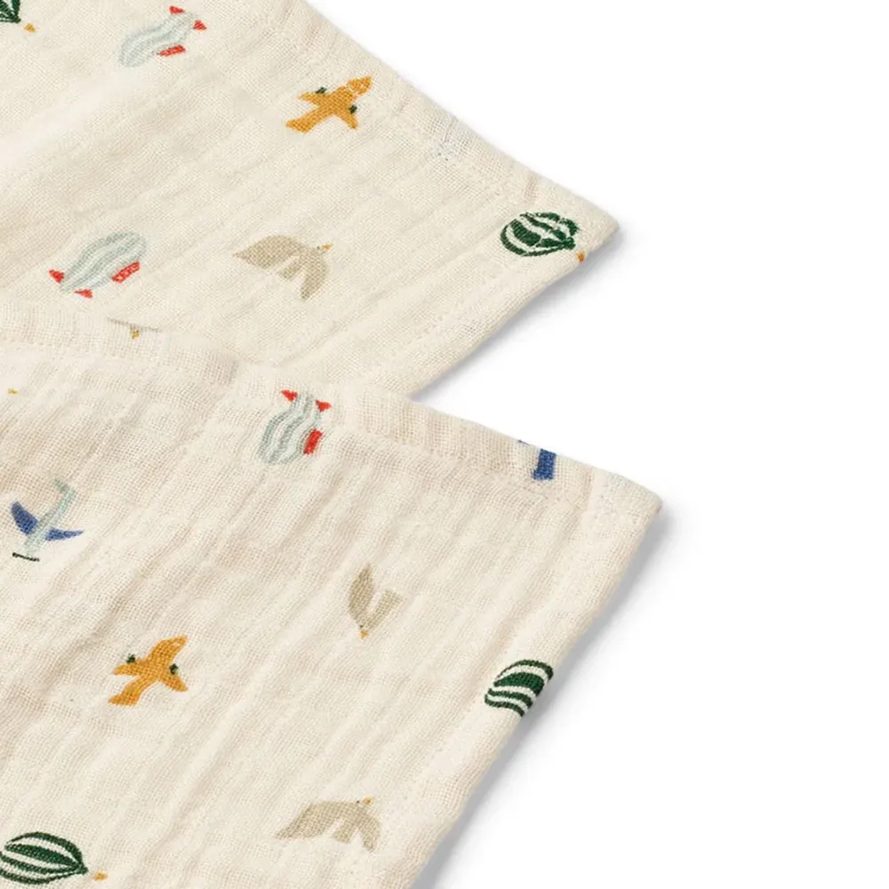 Liewood Lewis muslinfiltar 2-p Aviator / Ecru