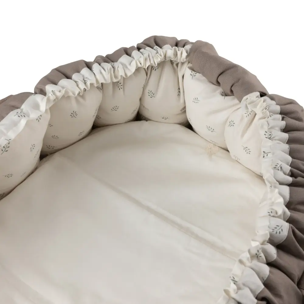 Sebra Vattentätt bäddskydd Babynest moonlight beige