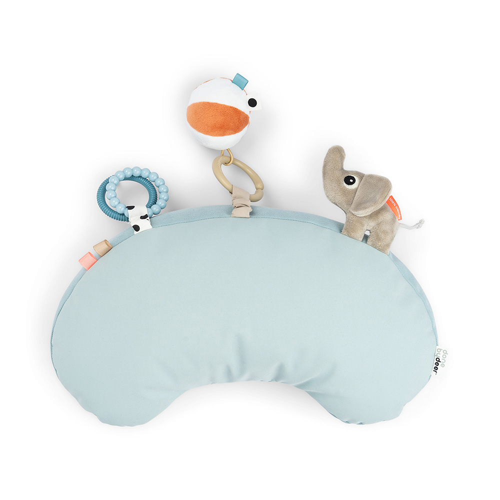 Done by Deer Tummy time aktivitetskudde Playground Blue