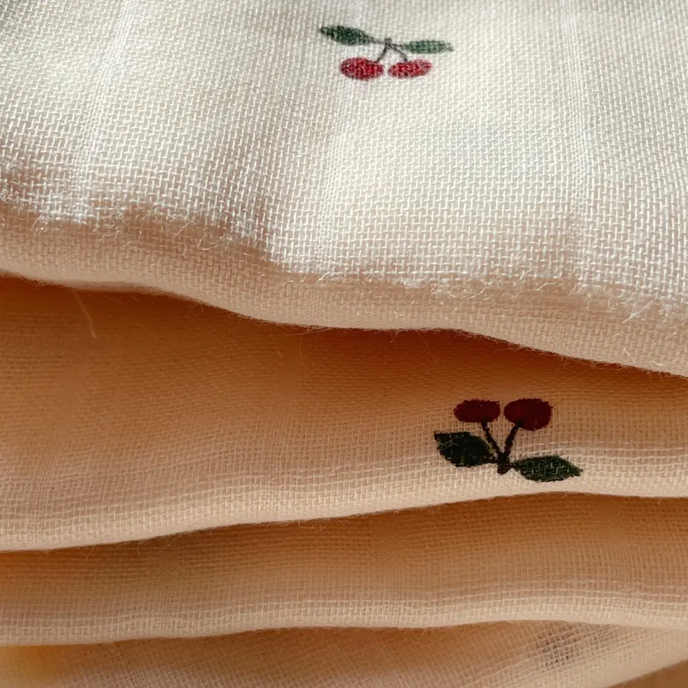 Konges Slöjd Muslinfiltar 3-pack GOTS Cherry