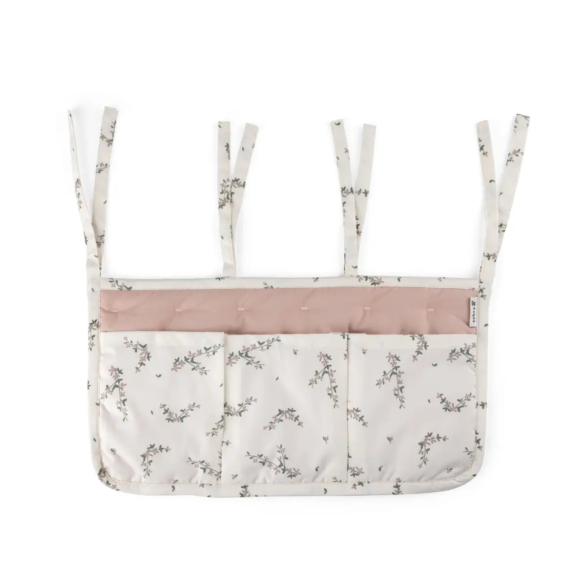 Sebra 3-fack organiser skötbord powder blossom