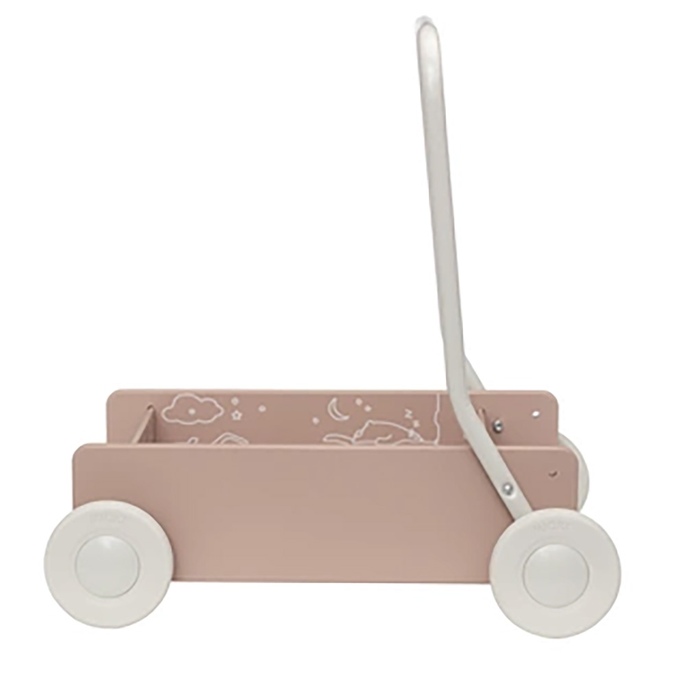 MICKI lära gå vagn ljusrosa