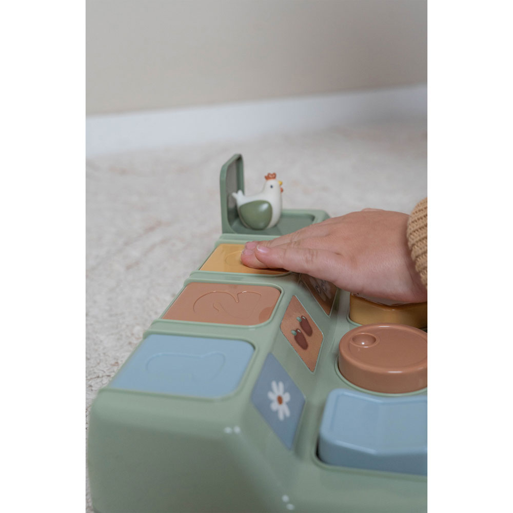 Little Dutch Pop-up leksak – Little Farm Grön