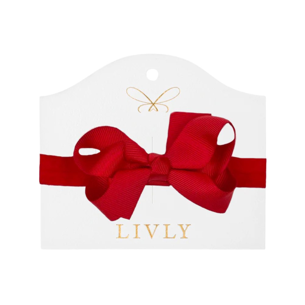 Livly Hårband Rosett Scarlet