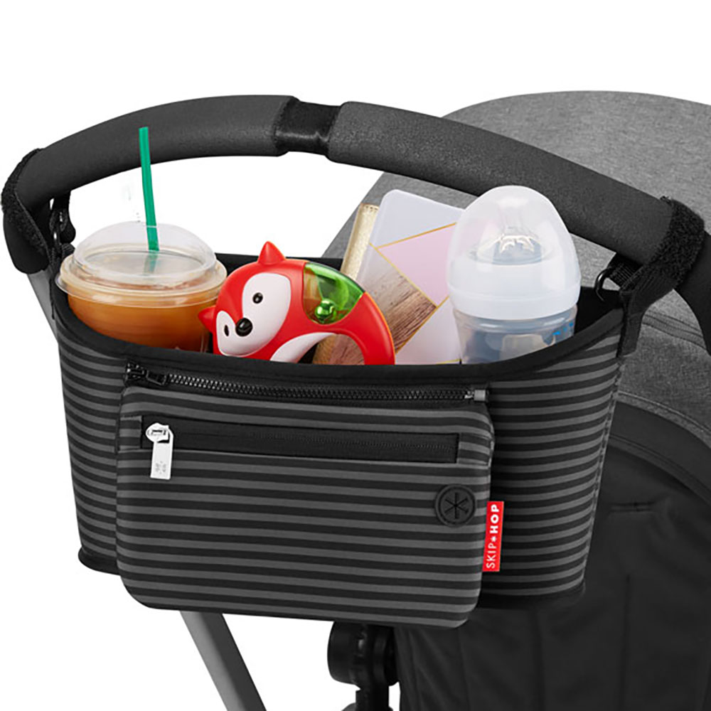 Skip Hop Organizer barnvagn Black/Grey Stripes