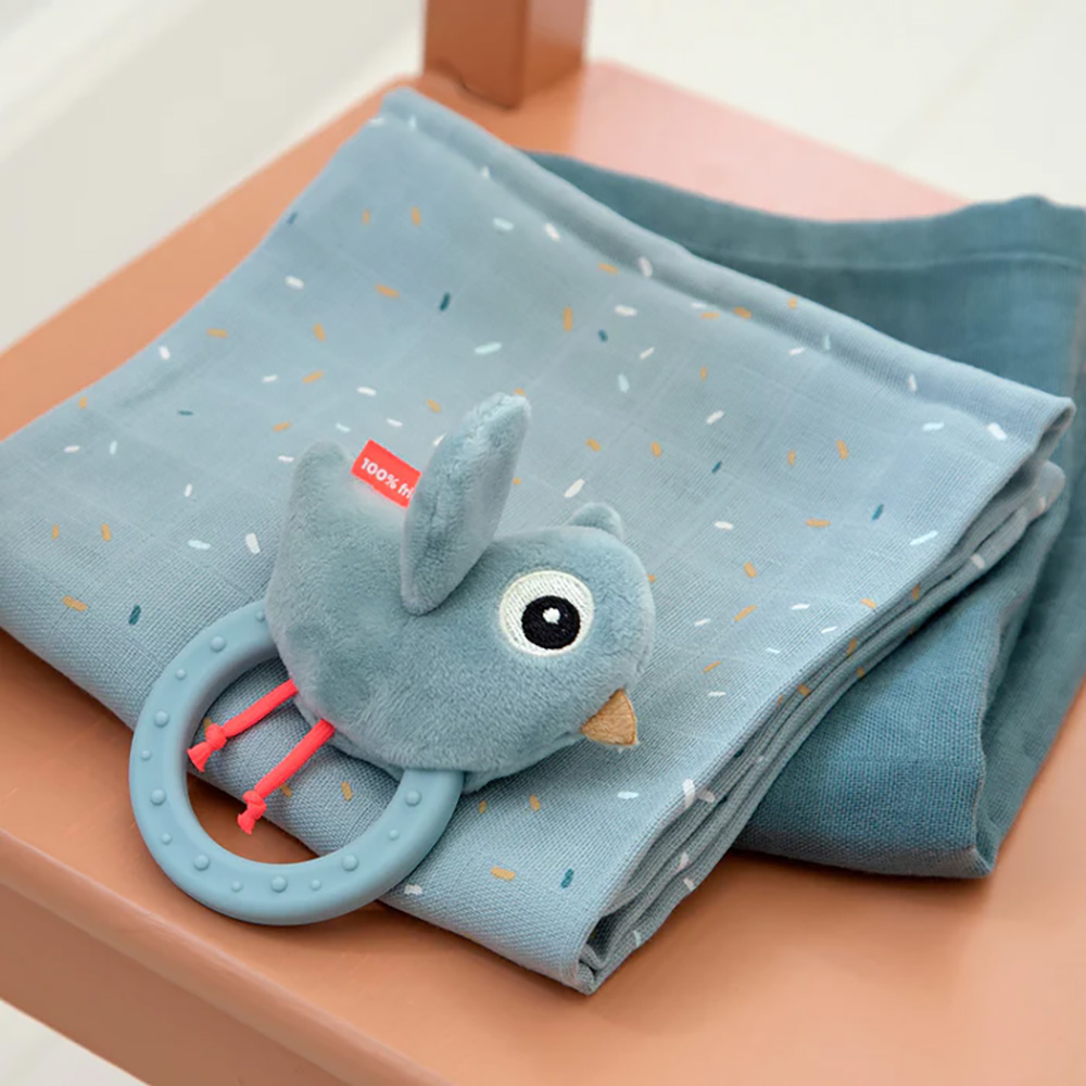 Done by Deer Skallra med bitring Birdee Blue