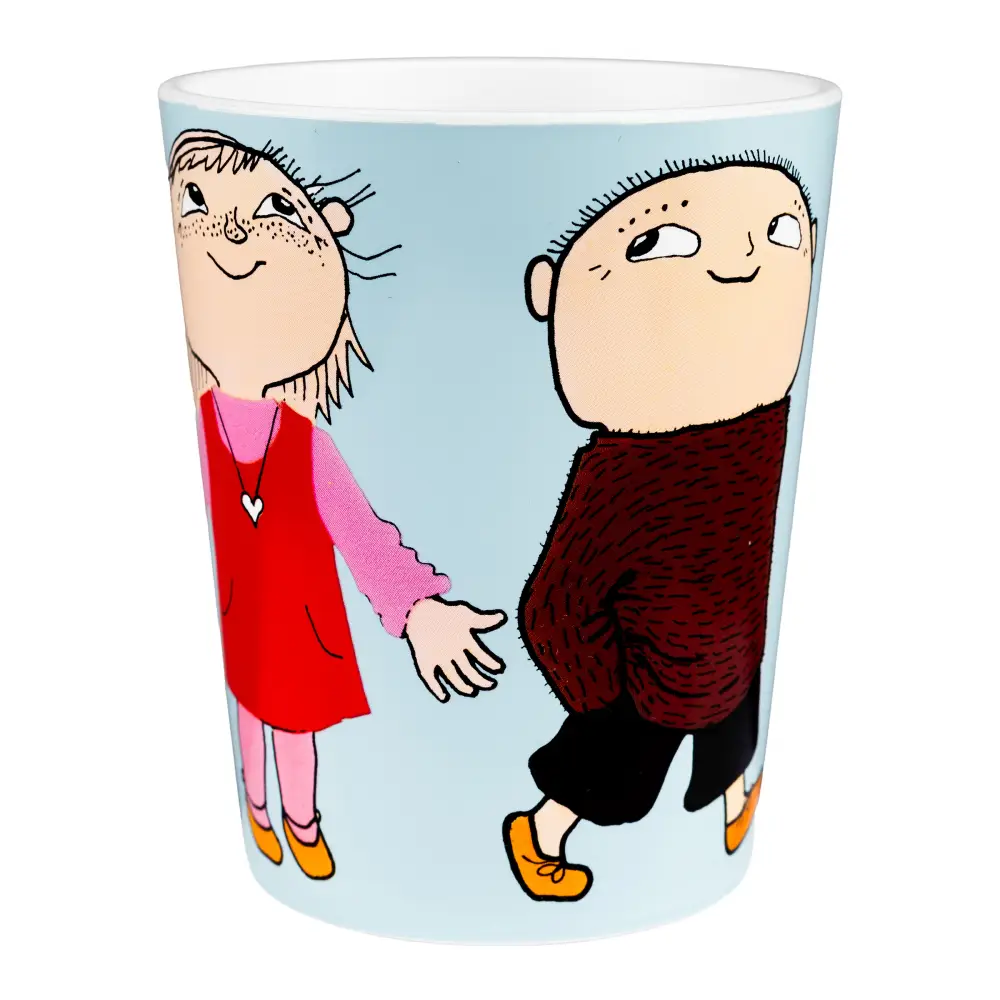 Rätt start Alfons Åberg Tumblermugg vänner