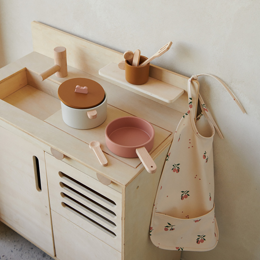 Liewood Lai bib Peach / Sea shell mix 2210