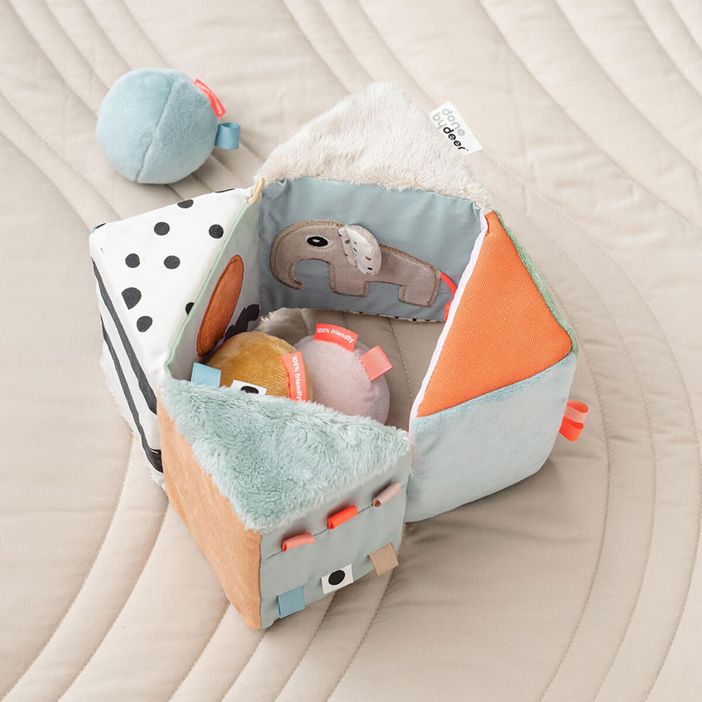 Done by Deer leksak sensorisk kub Deer friends mix