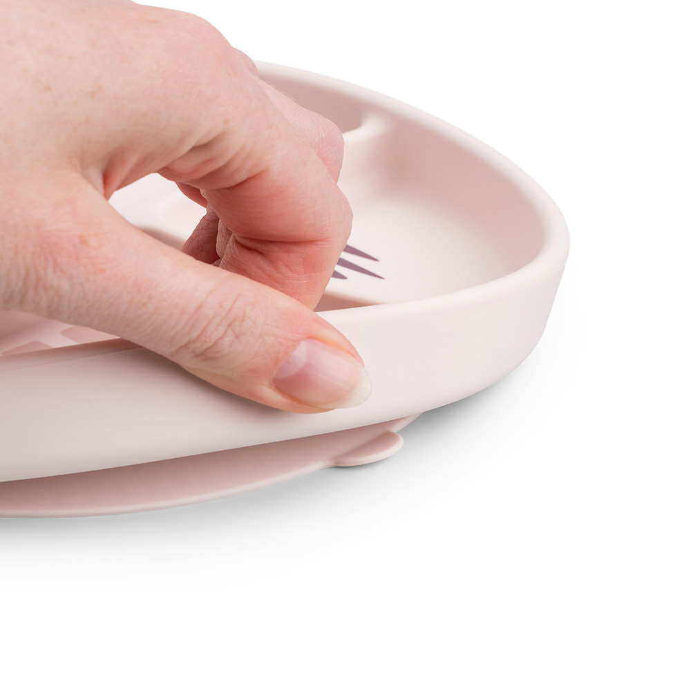 Done by Deer Stick&Stay tallrik med fack Playground Powder