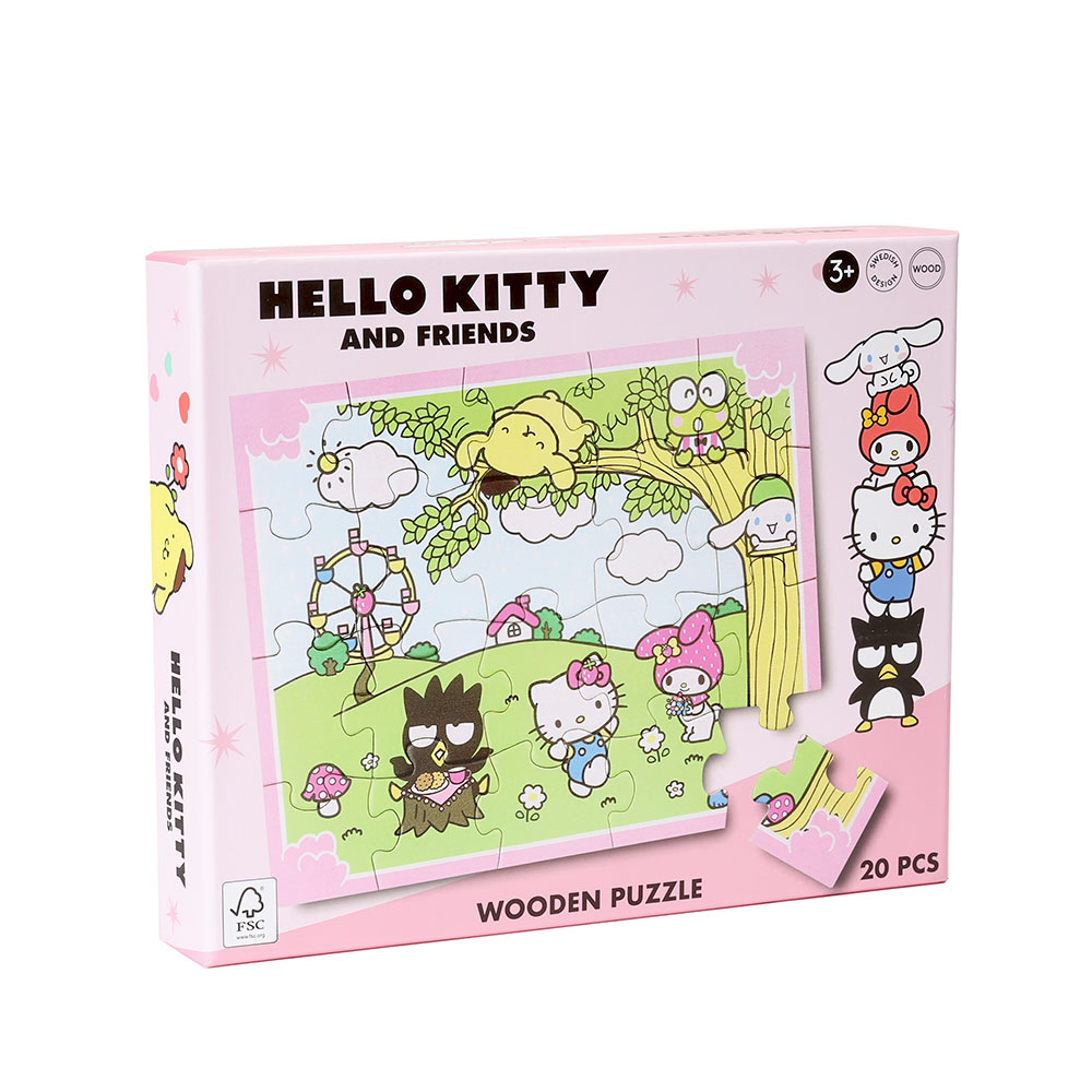 Hello Kitty träpussel 20 bitar