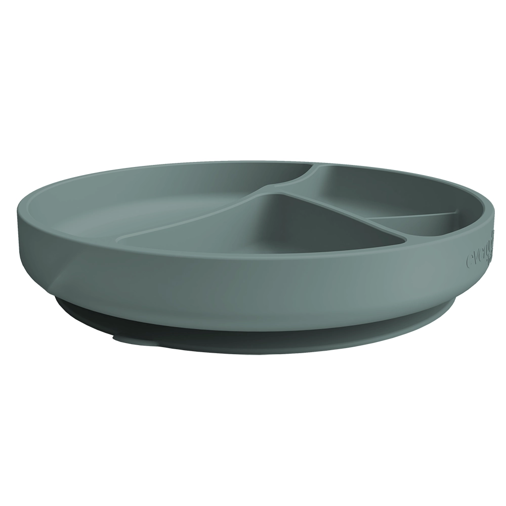 Everyday Baby Silikontallrik med sugkopp Harmony Green