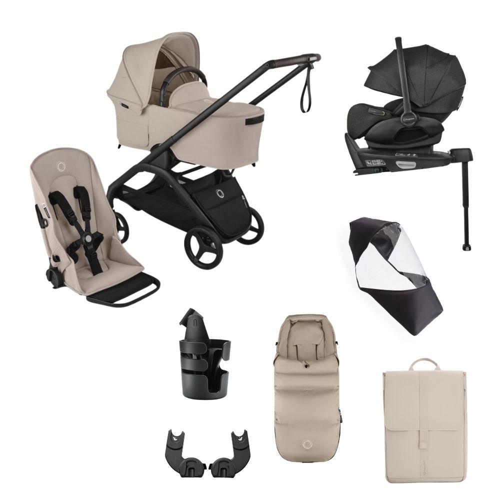 Bugaboo Dragonfly barnvagnspaket för nyfödda
