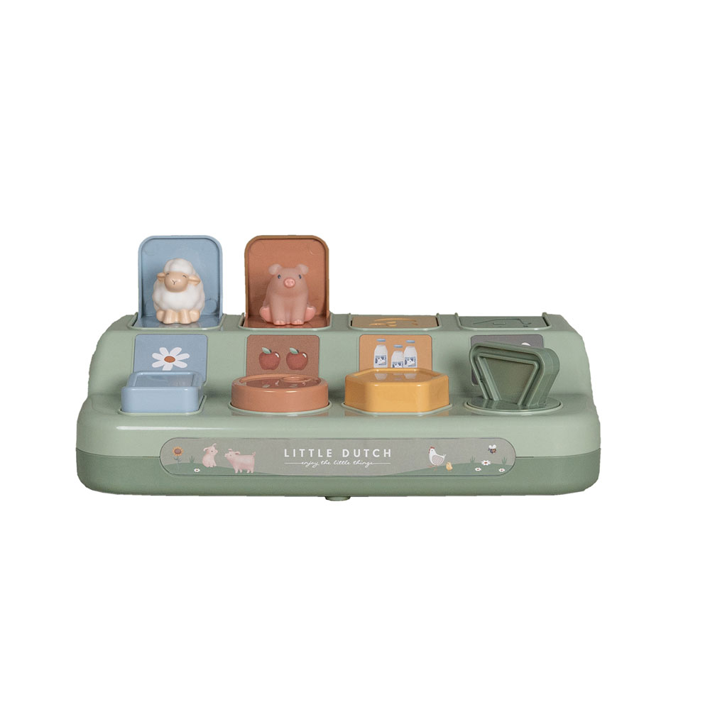 Little Dutch Pop-up leksak – Little Farm Grön