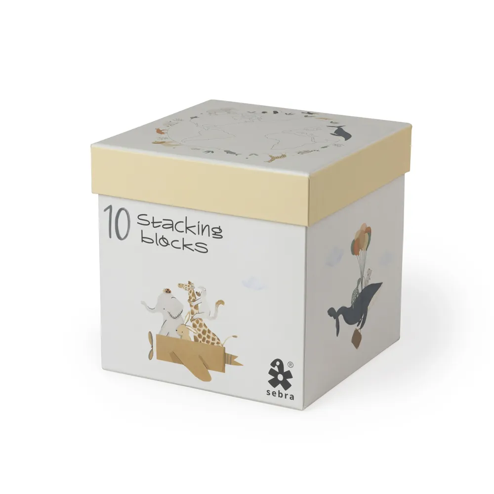 Sebra stapellådor 10-pack, World of Sebra