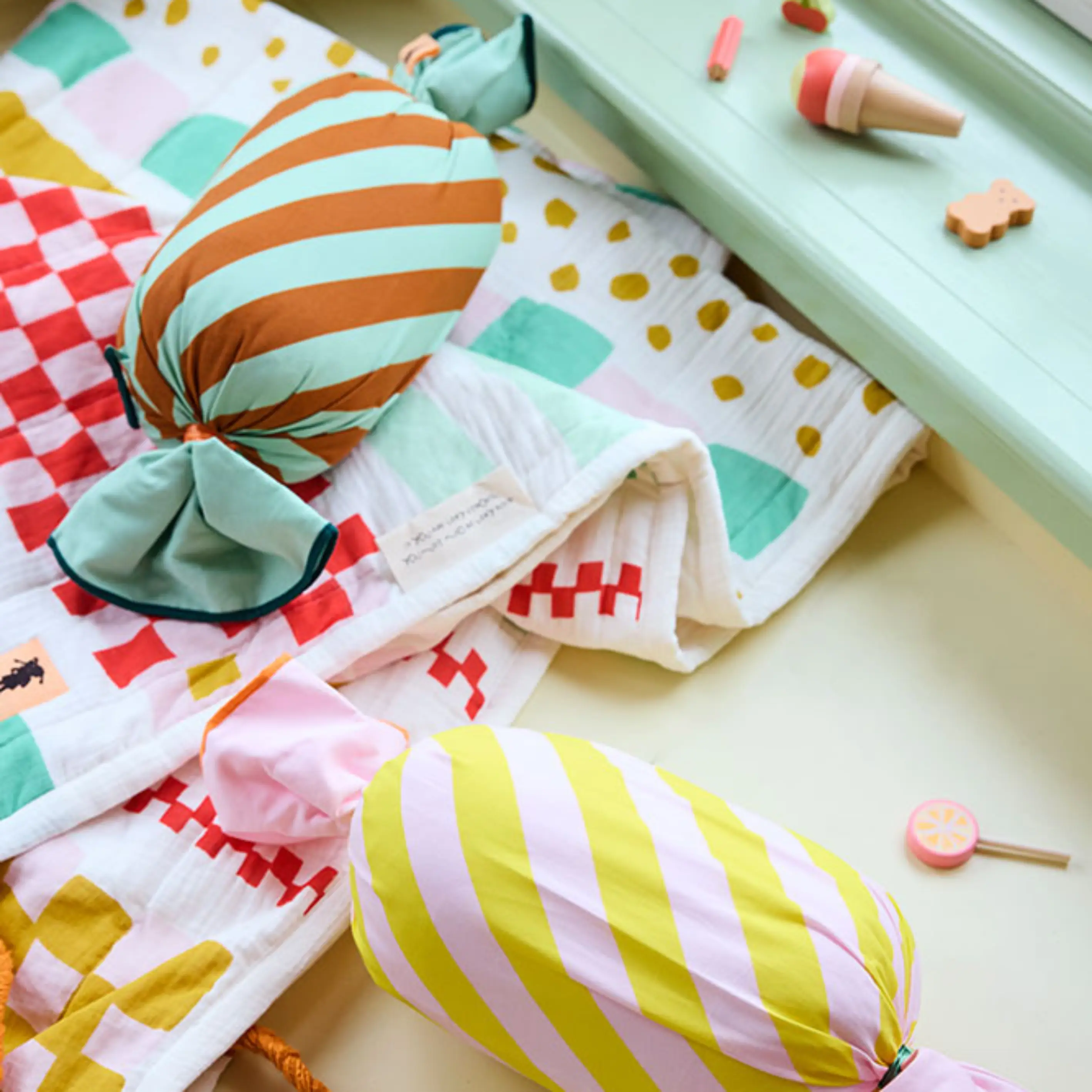 Kids Concept Kudde karamell rosa PIPPI