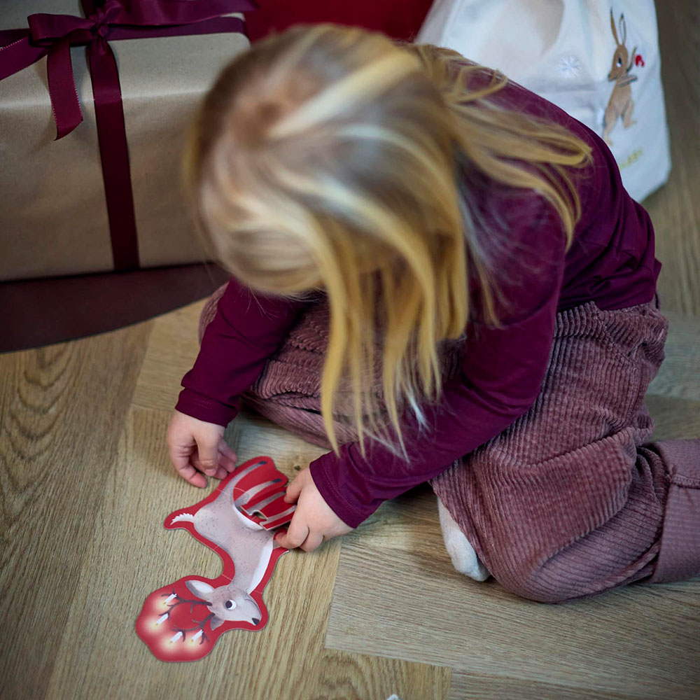 Filibabba set med 4 pussel Wonderful Winter Forest friends