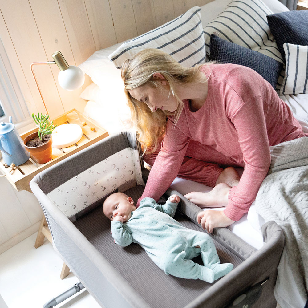 Joie Roomie Glide bedside sidosäng Shale